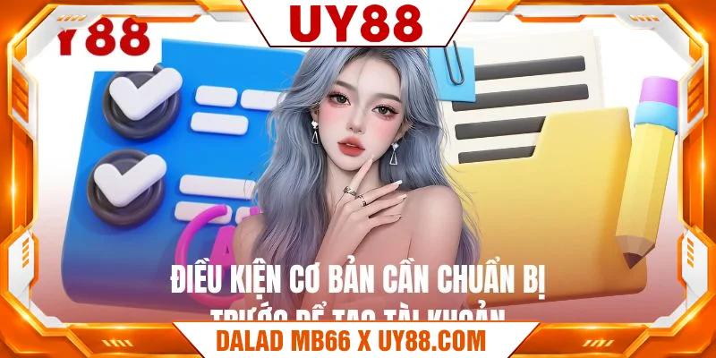 Điều kiện cơ bản cần chuẩn bị trước để tạo tài khoản Điều kiện cơ bản cần chuẩn bị trước để tạo tài khoản